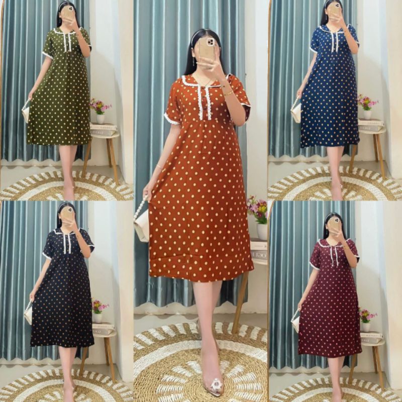 Daster Arumi Motif Polkadot Terbaru Terlaris Termurah Bisa Pilih Warna
