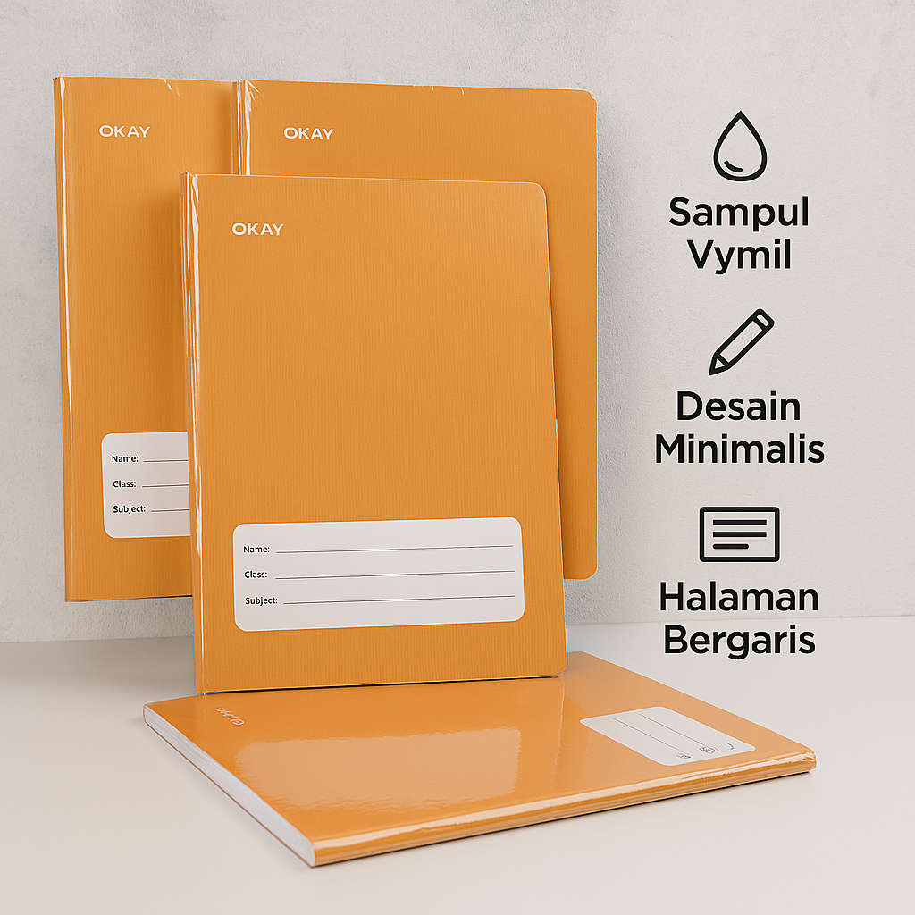 

Ay00! Buku Tulis Sampul Okey 38 Lembar isi 10 Pcs Ukuran Kecil