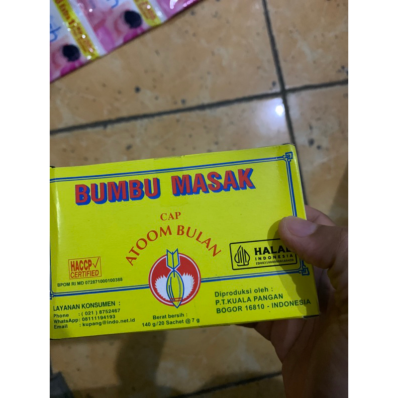 

Bumbu Masak Cap Atoom Bulan 140 g Isi 20 Pcs