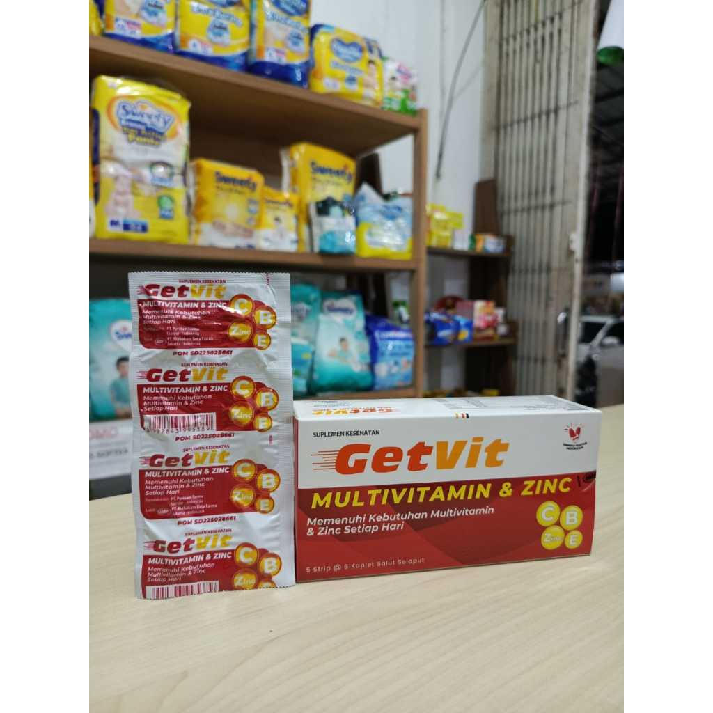 GETVIT MULTIVITAMIN+ZINC @6 KAPLET