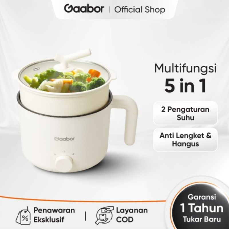 Panci Listrik Gaabor GR-N15A 1.5liter / Panci listrik serba guna gaabor GRN15A