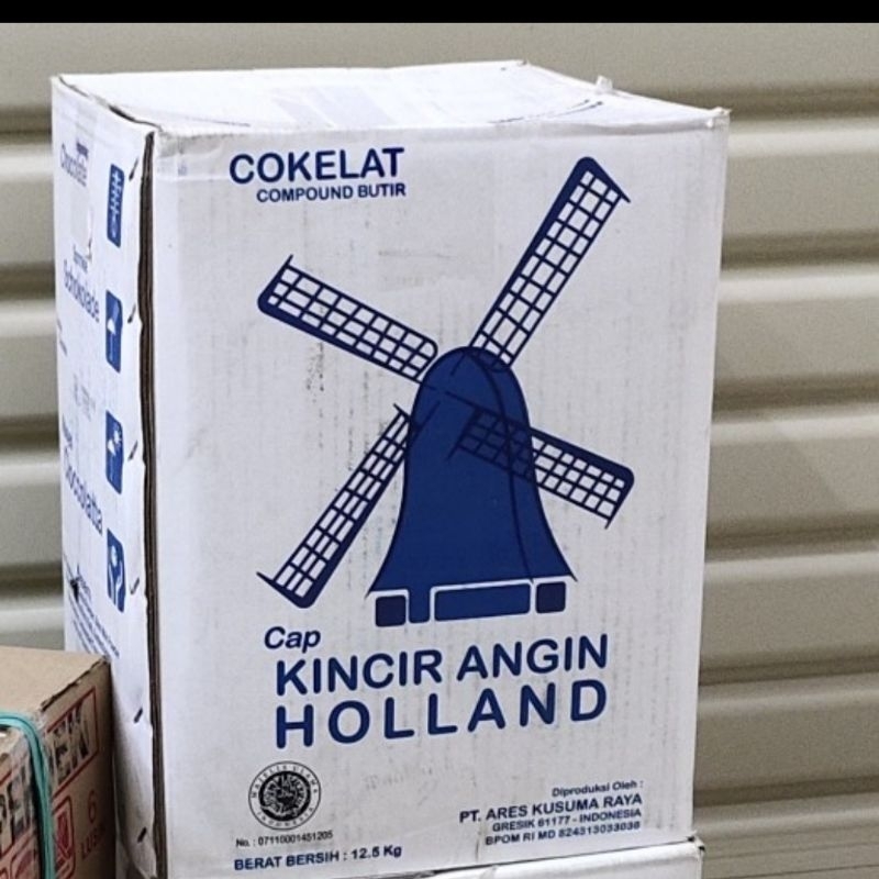 

coklat compound butir meses 12,5kg / kincir anggin Holland coklat compound butir 12,5 kg