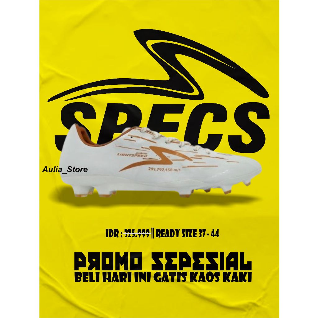 Sepatu Bola Futsal Specs Lightspeed Reborn Grade Ori Terkini