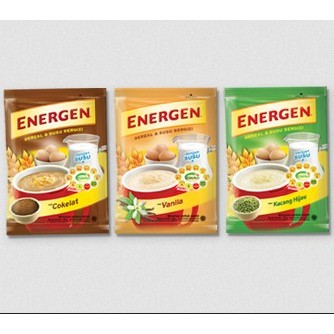 

Energen Sereal 1 renteng isi 10 - Cokelat Vanila Kacang Hijau