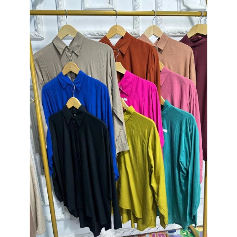 Kemeja Basic Rayon STARLA / Kemeja Wanita / Kemeja Polos Rayon