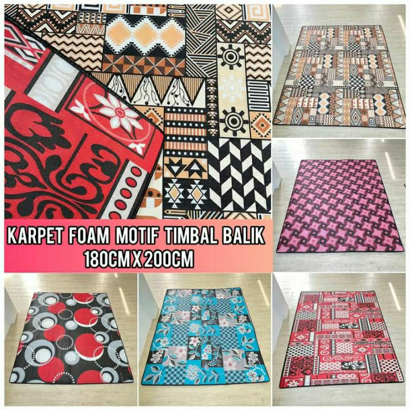 KARPET FOAM MOTIF BOLAK BALIK