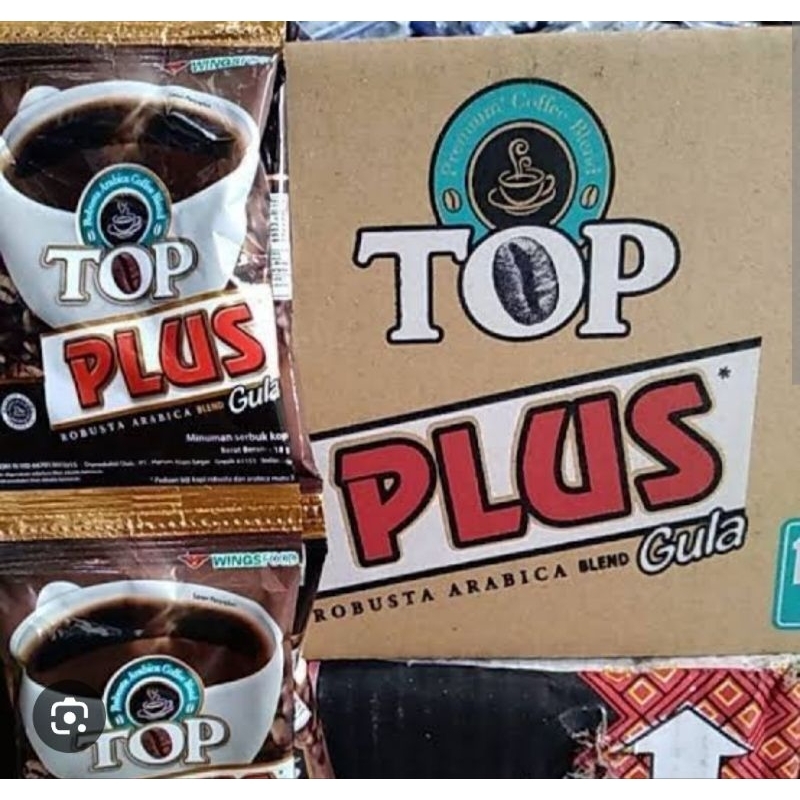 

Top Kopi Plus Kemasan sachet Renteng isi 10 Pcs