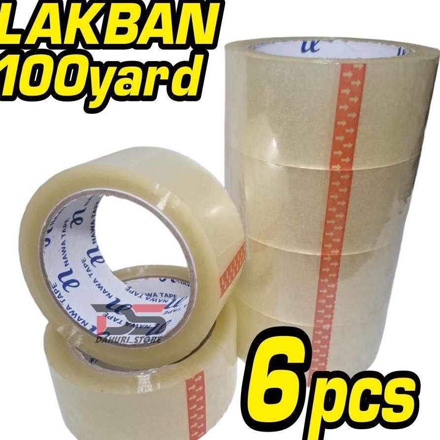 

Baru MURAH GILA Harga 1 SLOP 6 PCS LAKBAN BENING COKLAT KUAT BERKUALITAS PANJANG 1 YARD