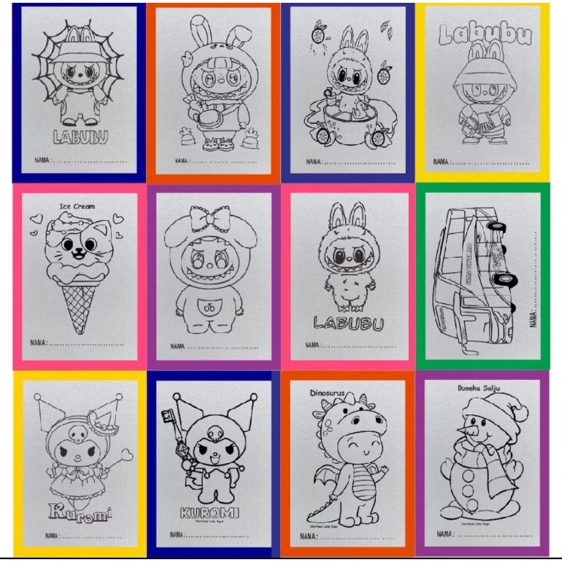 

styrofoam gabus lukis uk 30x40 list lakban/mewarnai/edukasi anak/lukis gambar