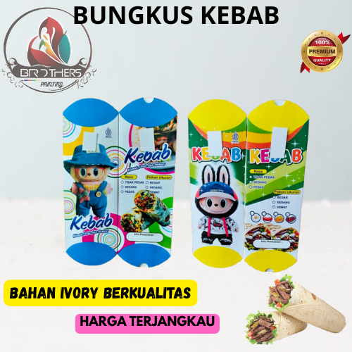

PROMO Kertas Bungkus Kebab || Kemasan Kebab IVORY || Dus Kebab Viral || Box Kebab Murah isi 100 Lembar