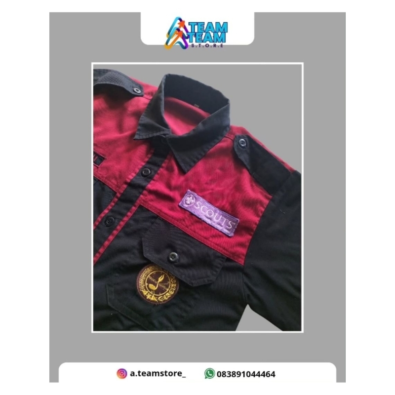 Kemeja PDH/PDL Custom Bordir, Kemeja Organisasi, PRAMUKA, OSIS DLL