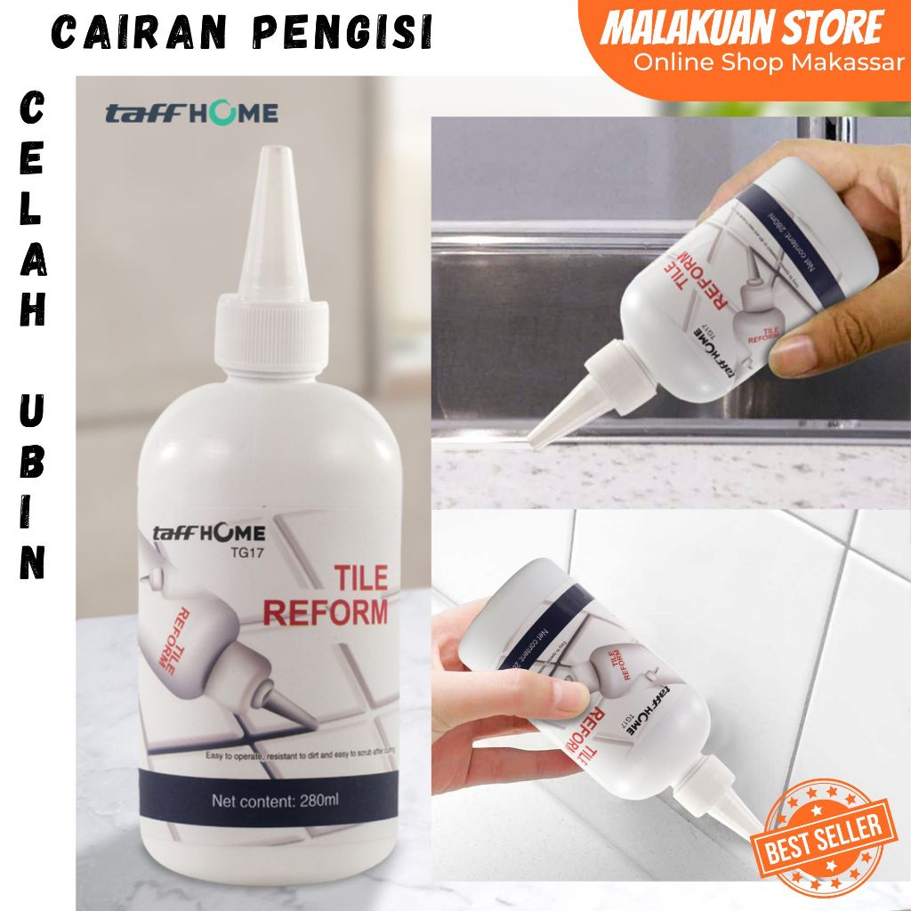 Lem Keramik Multifungsi Celah Ubin Tile Gap Sealant 280ml TaffHOME  / Cairan Pengisi Celah Ubin