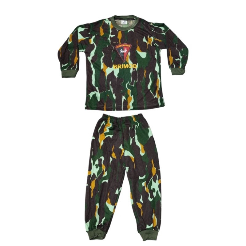 setelan anak laki laki perempuan brimob // baju anak laki laki perempuan brimob