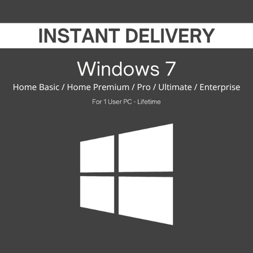 Windows 7 Home Prem | Home Basic | Pro | Ultimate | Enterprise Original Key Lifetime