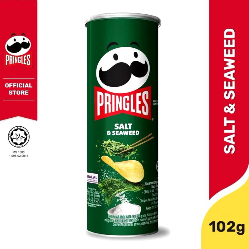 Pringles salt and seaweed 102gr