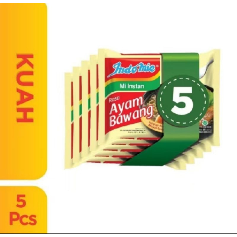 

Indomie kuah ayam bawang isi 5pcs