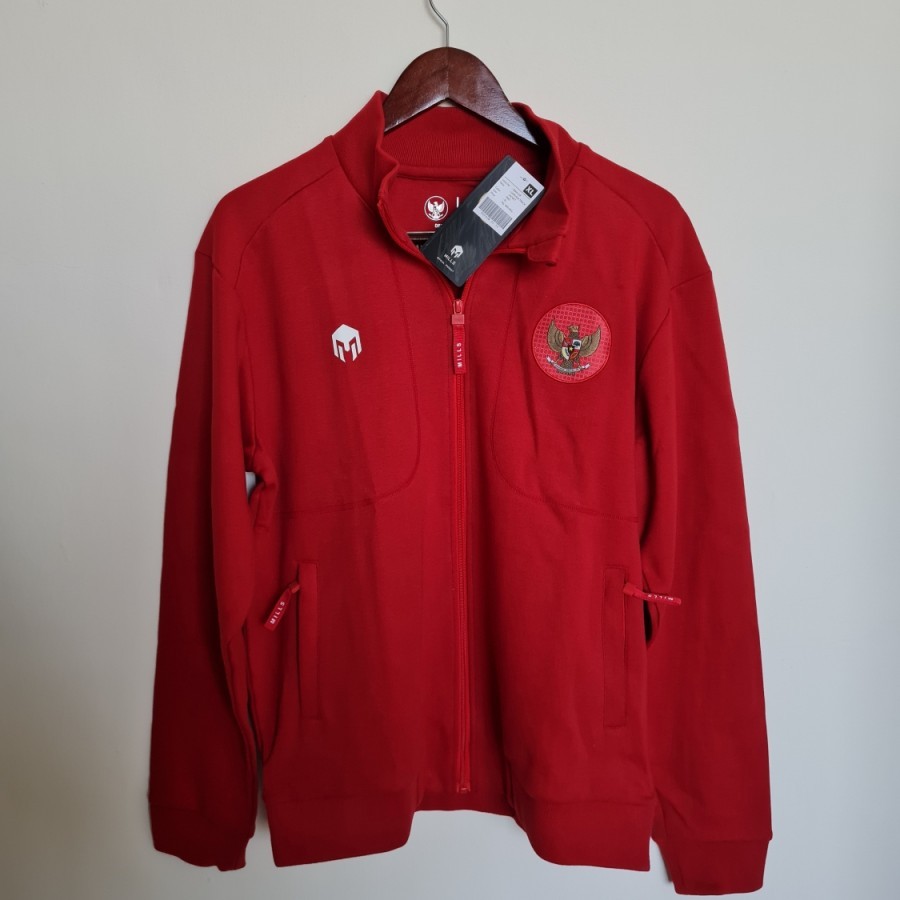 Jaket Tracktop MILLS Timnas Indonesia Track Jacket 2020/22 Original BNWT