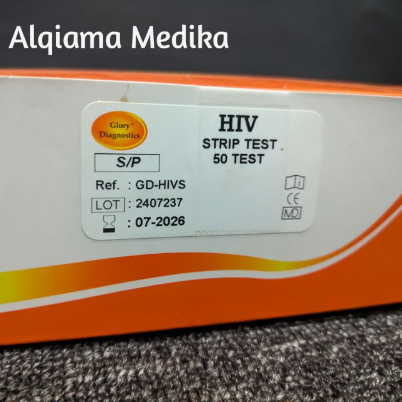 HIV Strip Glory diagnostics | HIV Test Strip isi 50 Test