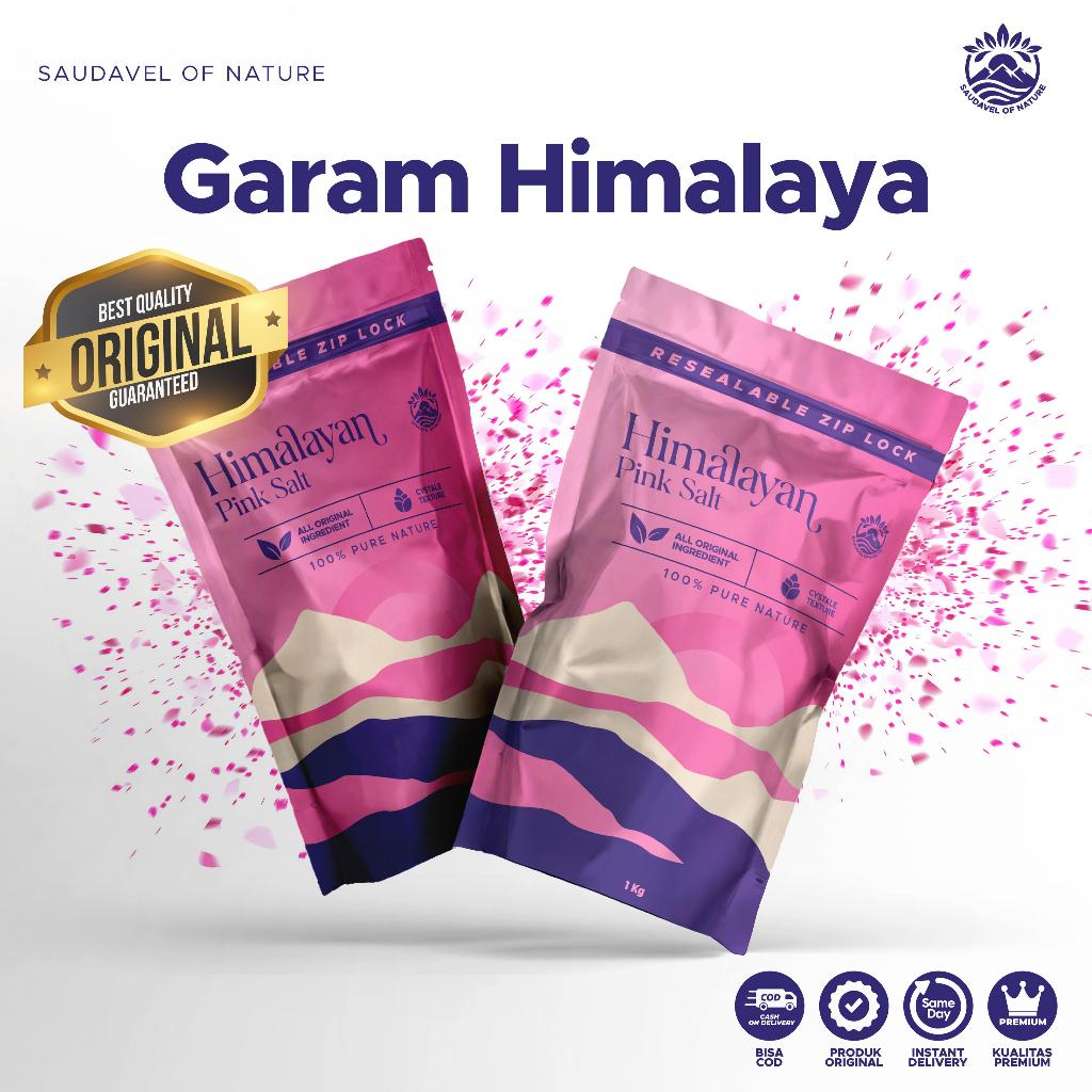 

Himalayan Salt Garam Himalaya Himsalt 1kg Original Natural