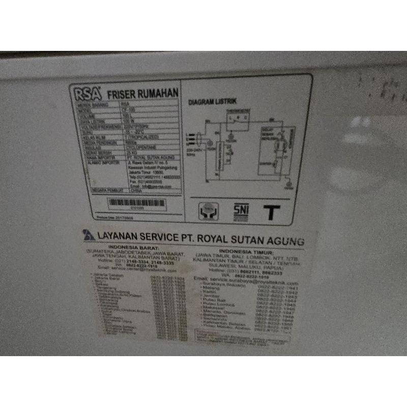 RSA deep freezer CF 100 100L GEA freezer ASI