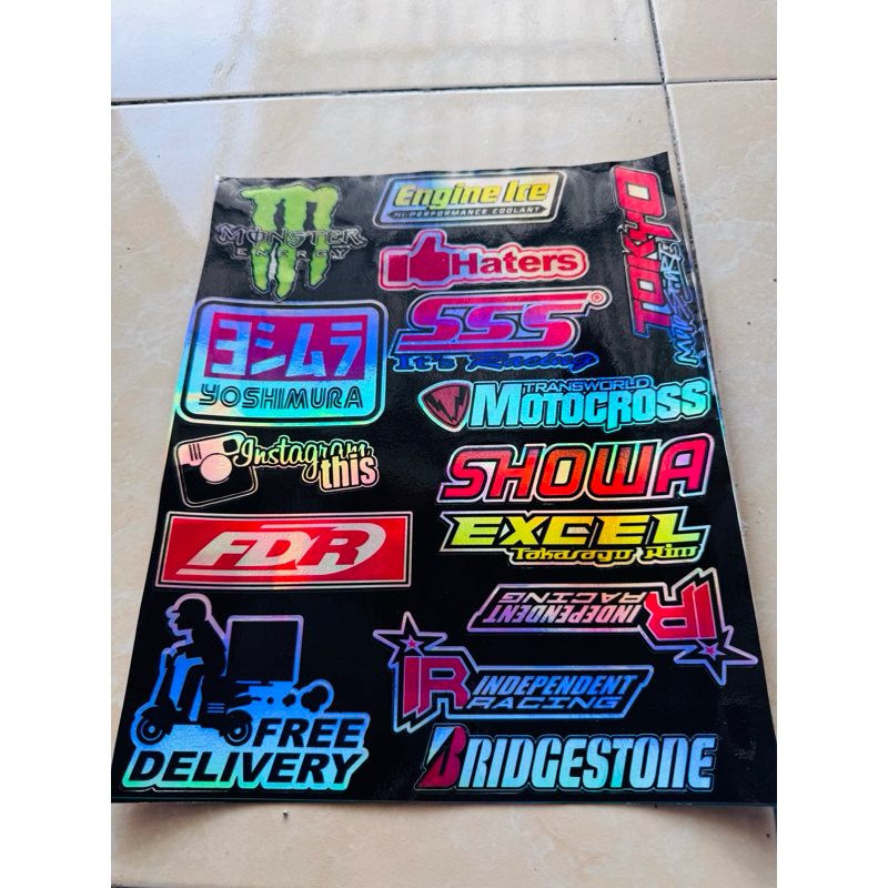 

sticker hologram 1 set print cut