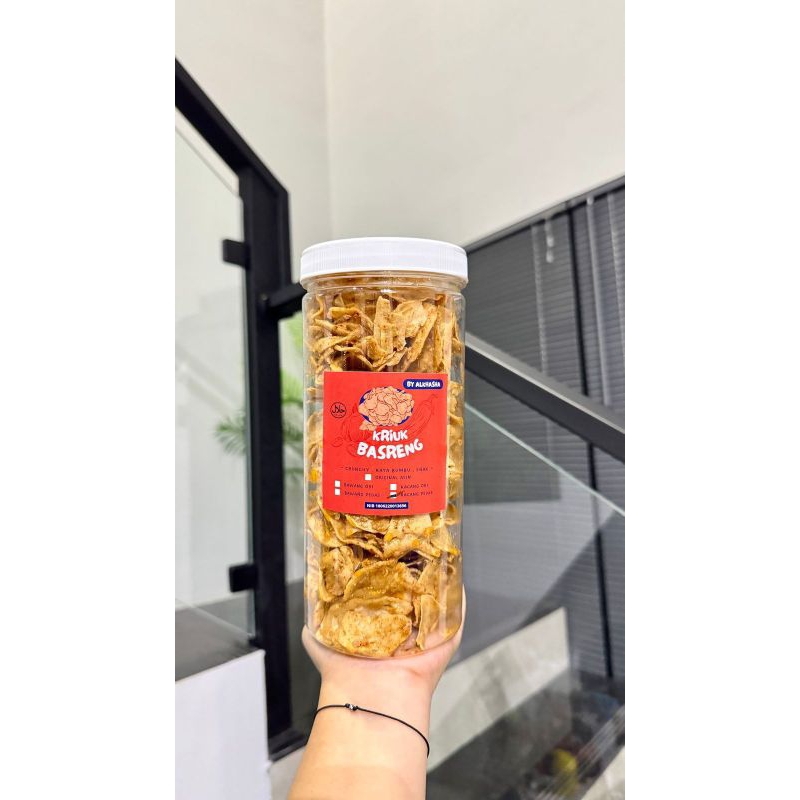 

Basreng Kriuk Bumbu Kacang Pedas Toples 1.3L