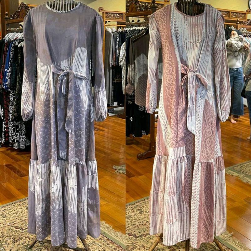 Hazel Dress Ceruti by Dian Pelangi LIMITED EDITION Busana Muslim Maxi Gamis Abaya Kaftan Gaun Casual