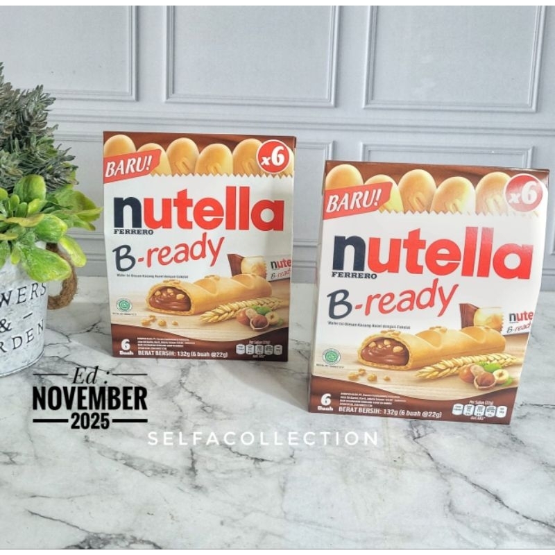 

Nutella B Ready Pack isi 6 pcs 132gr Ferrero halal