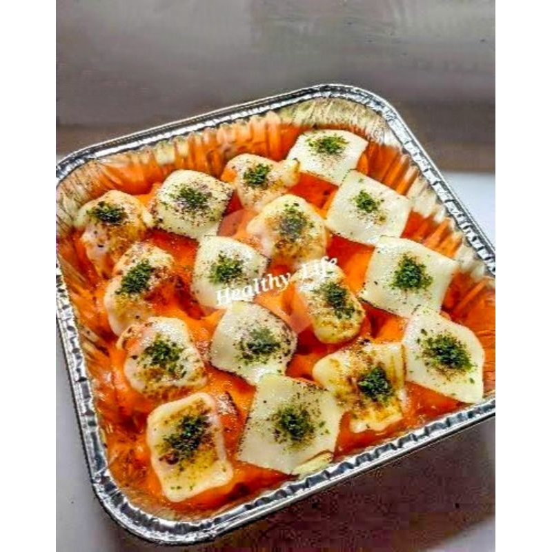 Dimsum Mentai Cheese Aburi FREE CHILLI OIL SAUCE DIMSUM HALAL Party Size Isi 16 Pcs Hampers Parcel G