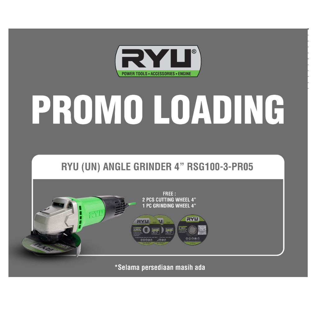 Mesin Gerinda tangan RYU TEKIRO RSG 100-3