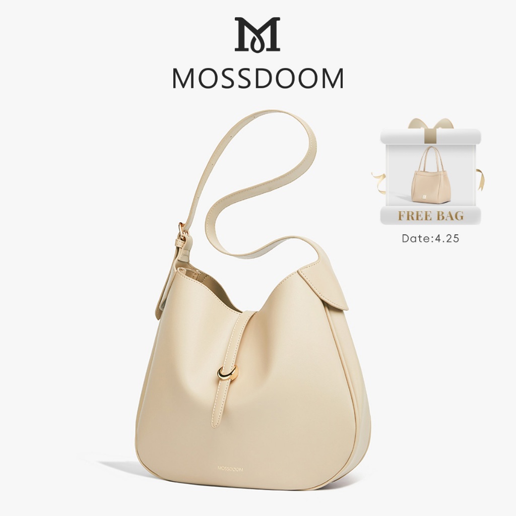 MOSSDOOM Tas Wanita Bailey Bag Tas Selempang Berlipit