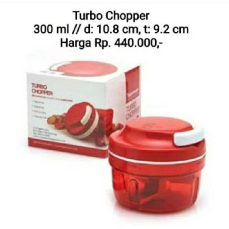 Turbo Chooper Promo/Alat pencacah bumbu dapur Tupperware ORI