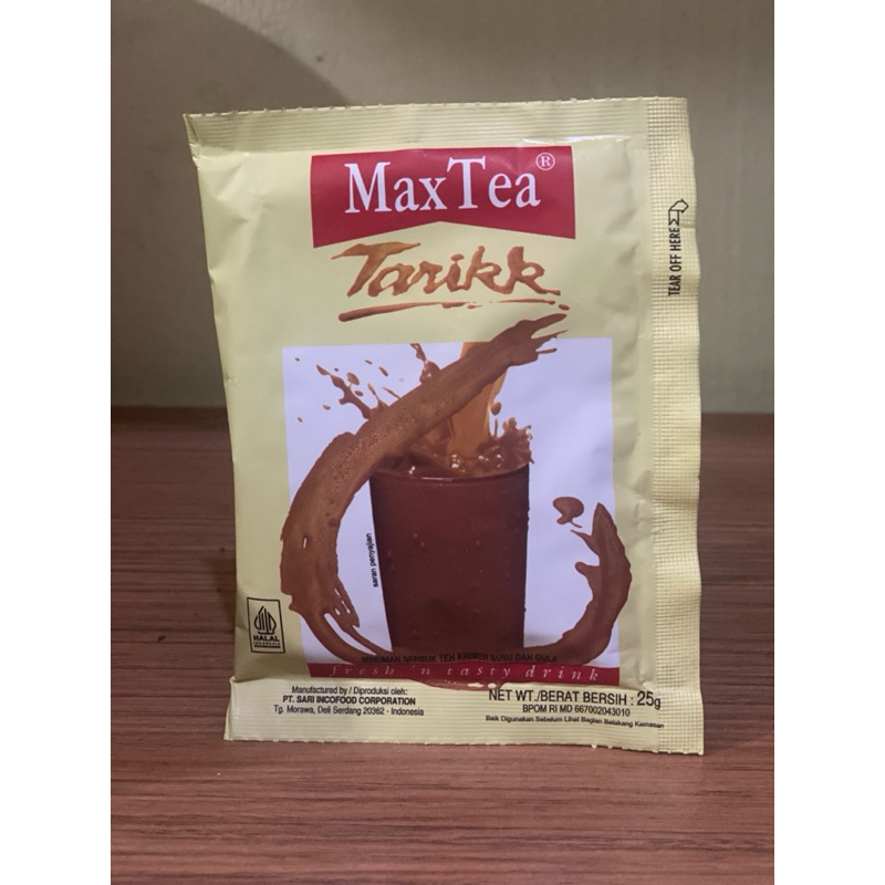 

TOKOSERBII - Maxtea Max Tea Teh Tarik 25gr isi 10 Sachet 1 Renceng