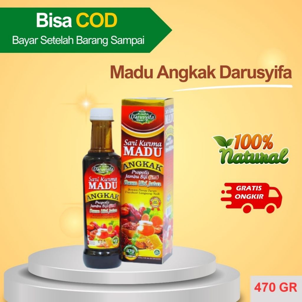 

Sari Kurma Madu Angkak Darustifa /PLUS PROPOLIS JAMBI BIJI DAUN UBI JALAR / Sari Kurma Madu