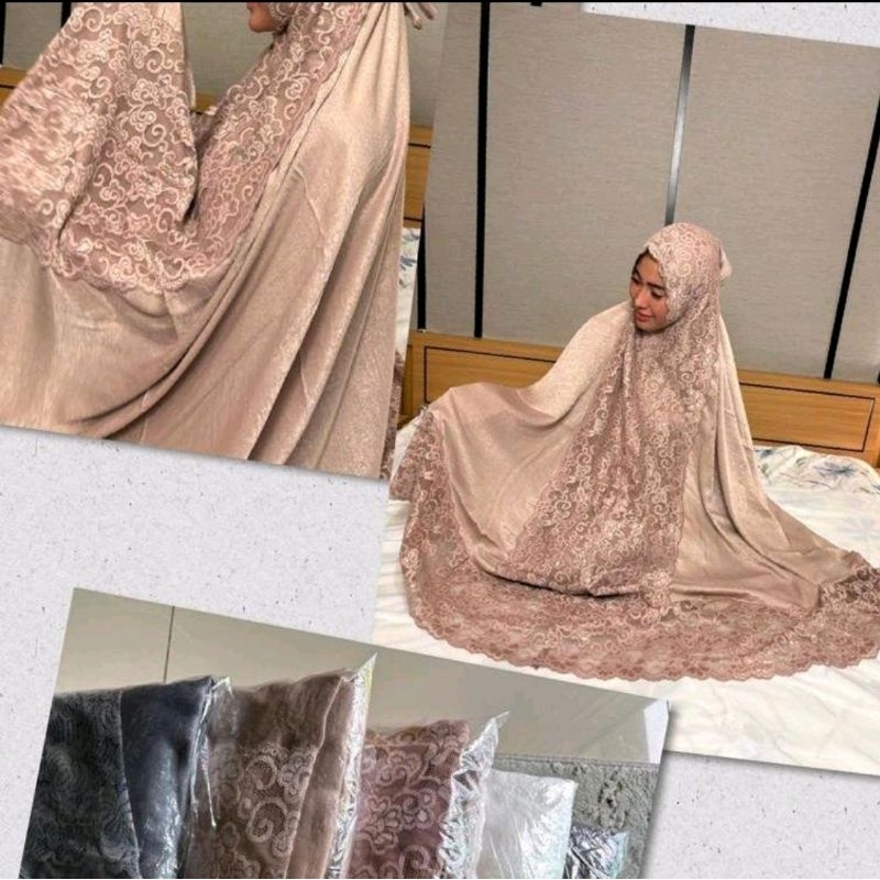 Mukena SANTORINI SILK ZIPPER Premium Silk