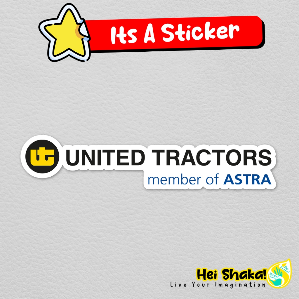 

Stiker UNTR United Tractors Member of ASTRA Sticker Bahan Vinyl Anti Air