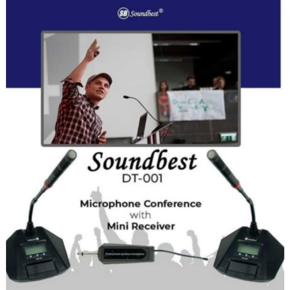 Microphone Meja SOUNDBEST DT-001 Conference Series Wireless Original