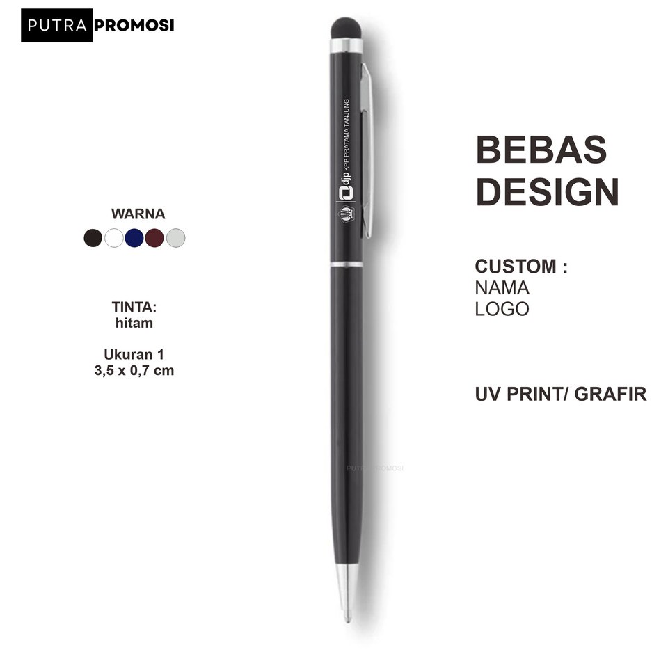 

Pulpen Paku Metal Stylus Bisa Custom Laser - Polos, Merah