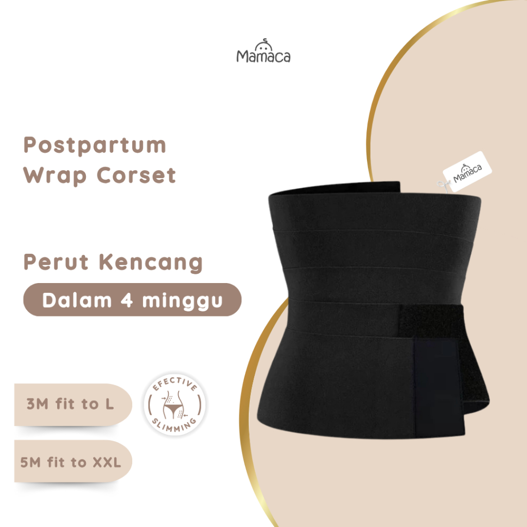 Mamaca Postpartum Wrap Korset – Panjang 3-5 Meter, Bantu Kencangkan Perut Setelah Persalinan - Stage