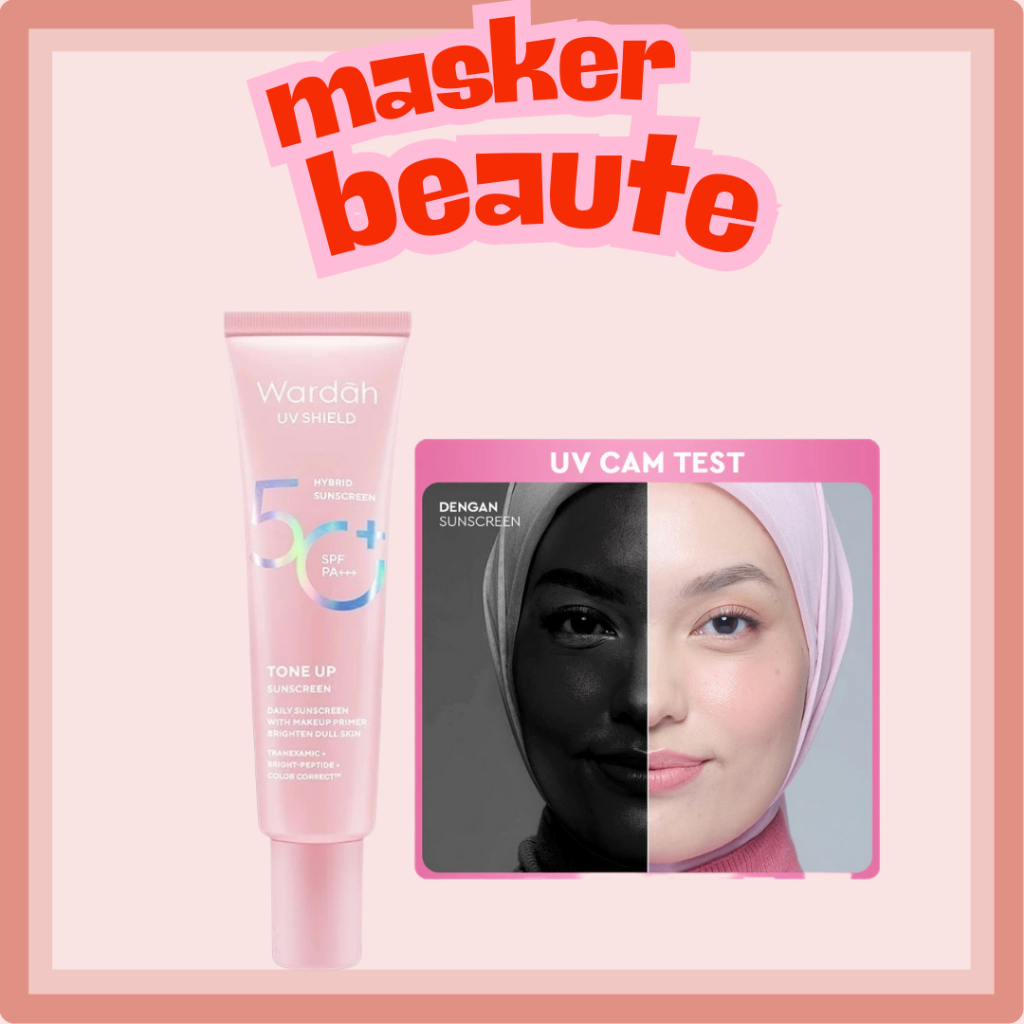 Wardah UV Shield Tone Up Sunscreen SPF 50+ PA+++ - Sunscreen Wajah