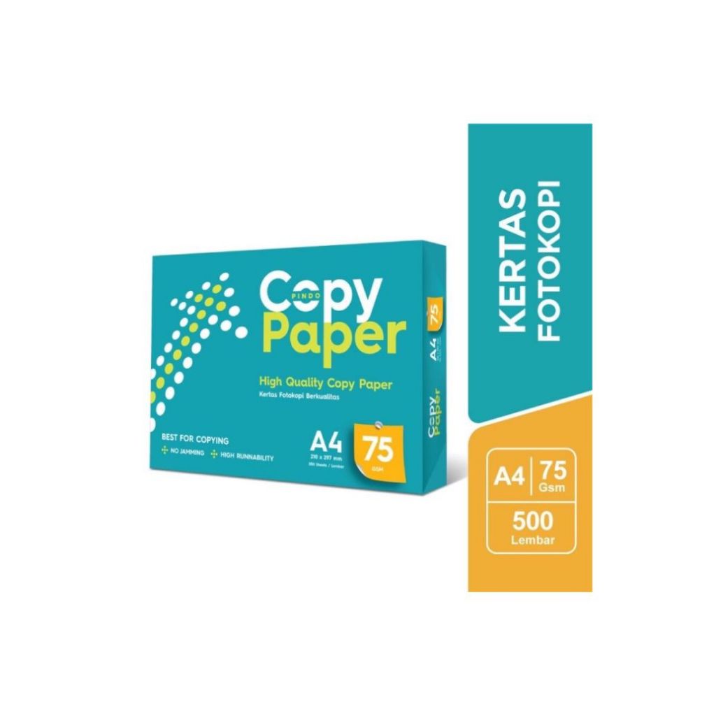 

RB Kertas Hvs A4 75 Gsm - Copy Paper (1Rim) 500 Lembar / Kertas Fotocopy / Kertas Print / Original