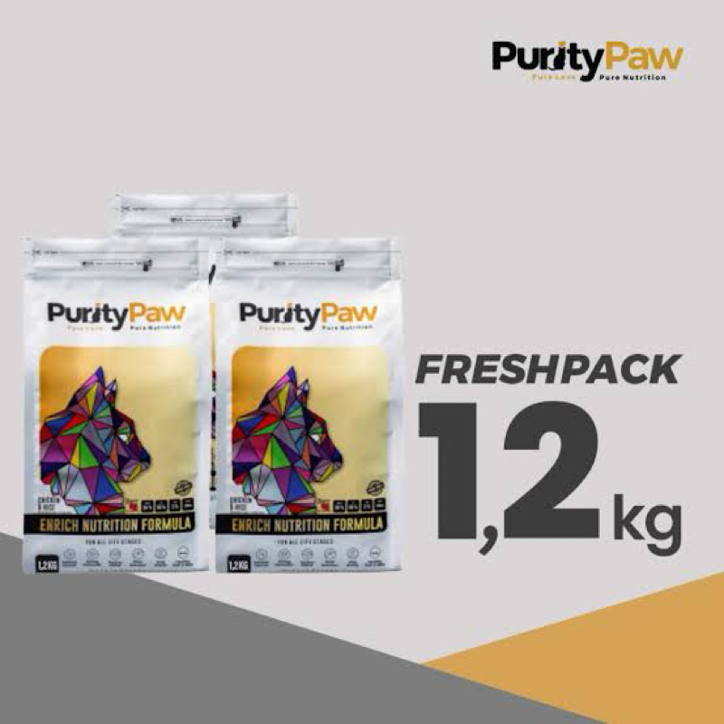 Purity Paw Premium Cat Food 1,2Kg freshpack