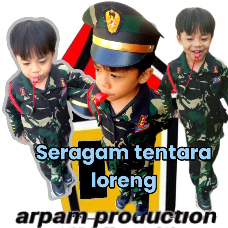 Seragam Tentara Anak Loreng