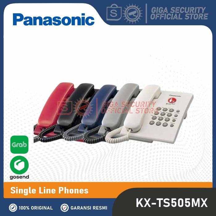 Pesawat Telepon Single Line Analog Panasonic KX-TS505 / telepon rumah