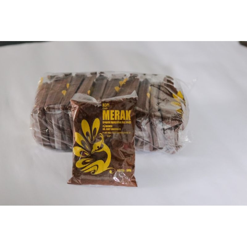 

Kopi Cap Merak Sachet 100g – Kopi Herbal Jagung Jahe Tradisional Sehat & Nikmat