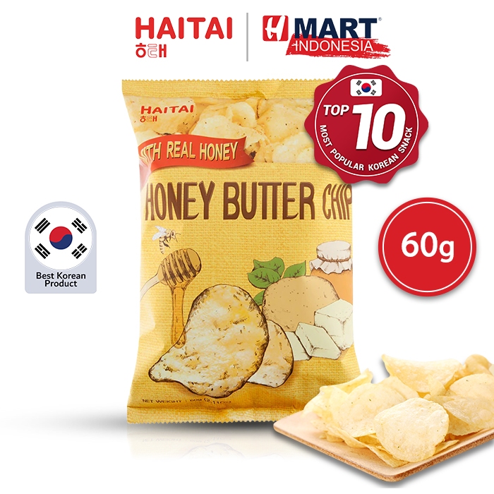 

Honey Butter Chip - Keripik Kentang Korea Rasa Madu Mentega 60g
