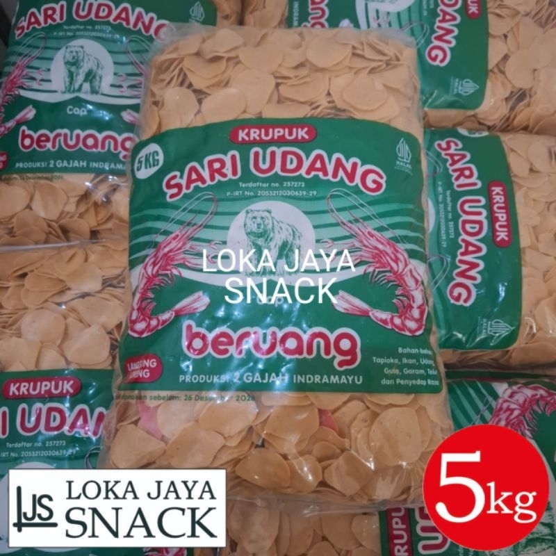 

Kerupuk Sari Udang Cap beruang kemasan 5 kilogram