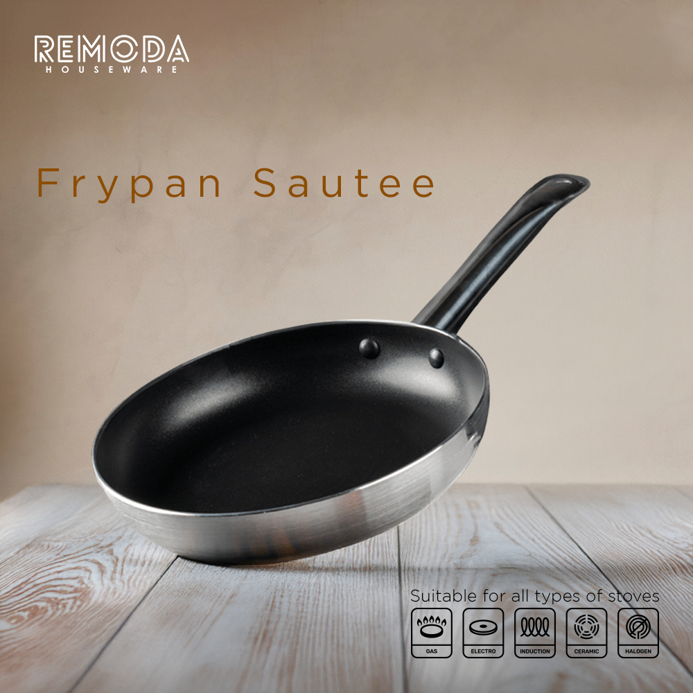 Remoda Frypan Greblon C3+ Non-Stick Sautee Pan 20-26cm