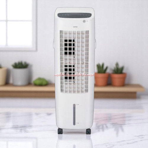 Kris Air Cooler Evaporative 15L 1800cmh Ac Portable Warna Putih Pakai Roda Pendingin Ruangan Dengan 