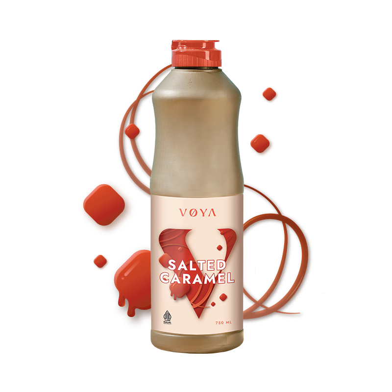 

VOYA Salted Caramel Sauce Flavoure Syrup 750 ML (Saus Salted Caramel)